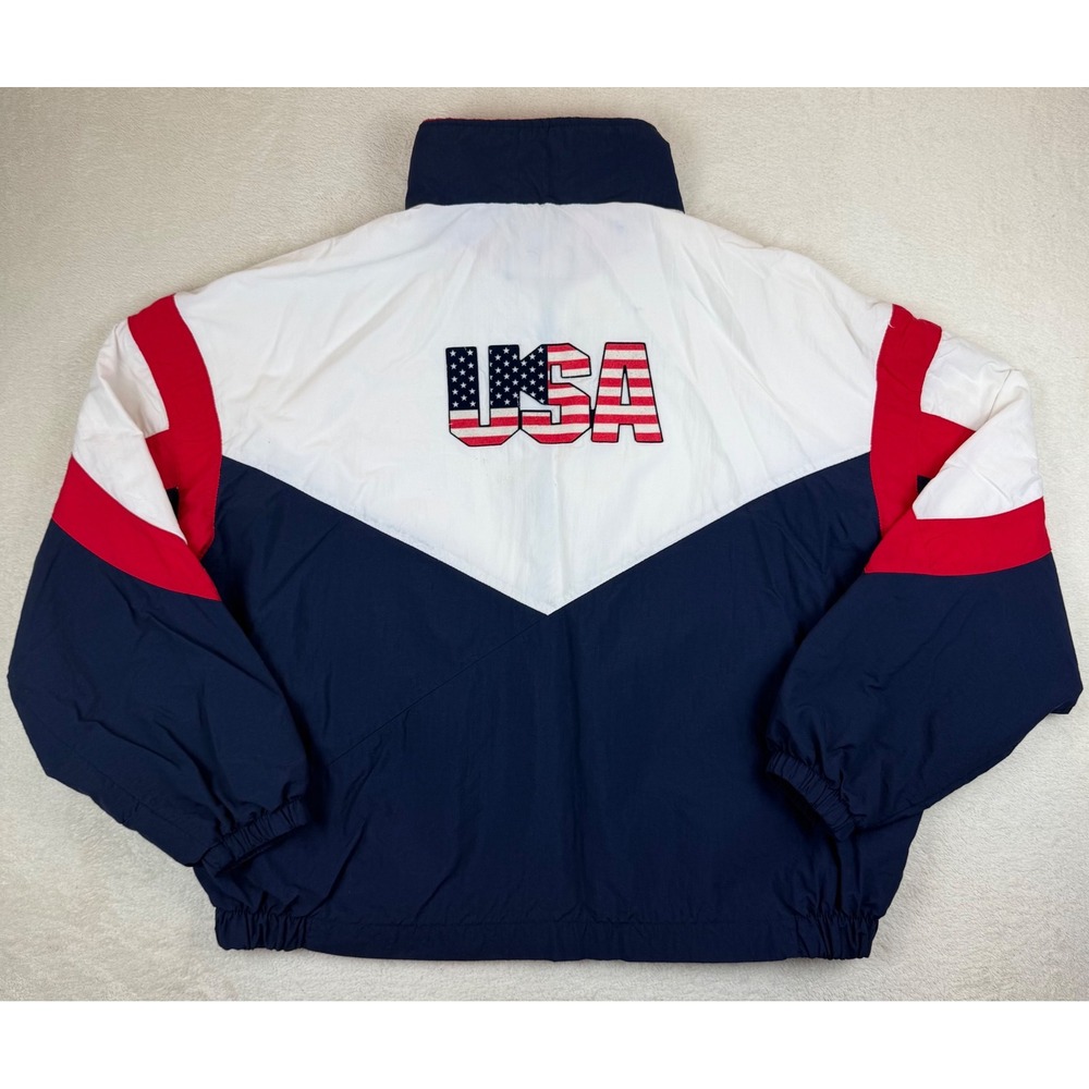 Vintage USA Swimming Windbreaker Jacket XXL Made‎ In USA Swingster Olympic Team